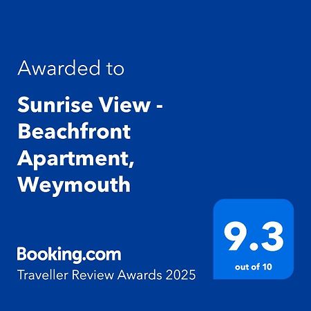 Sunrise View - Beachfront Apartment, Уэймут Экстерьер фото